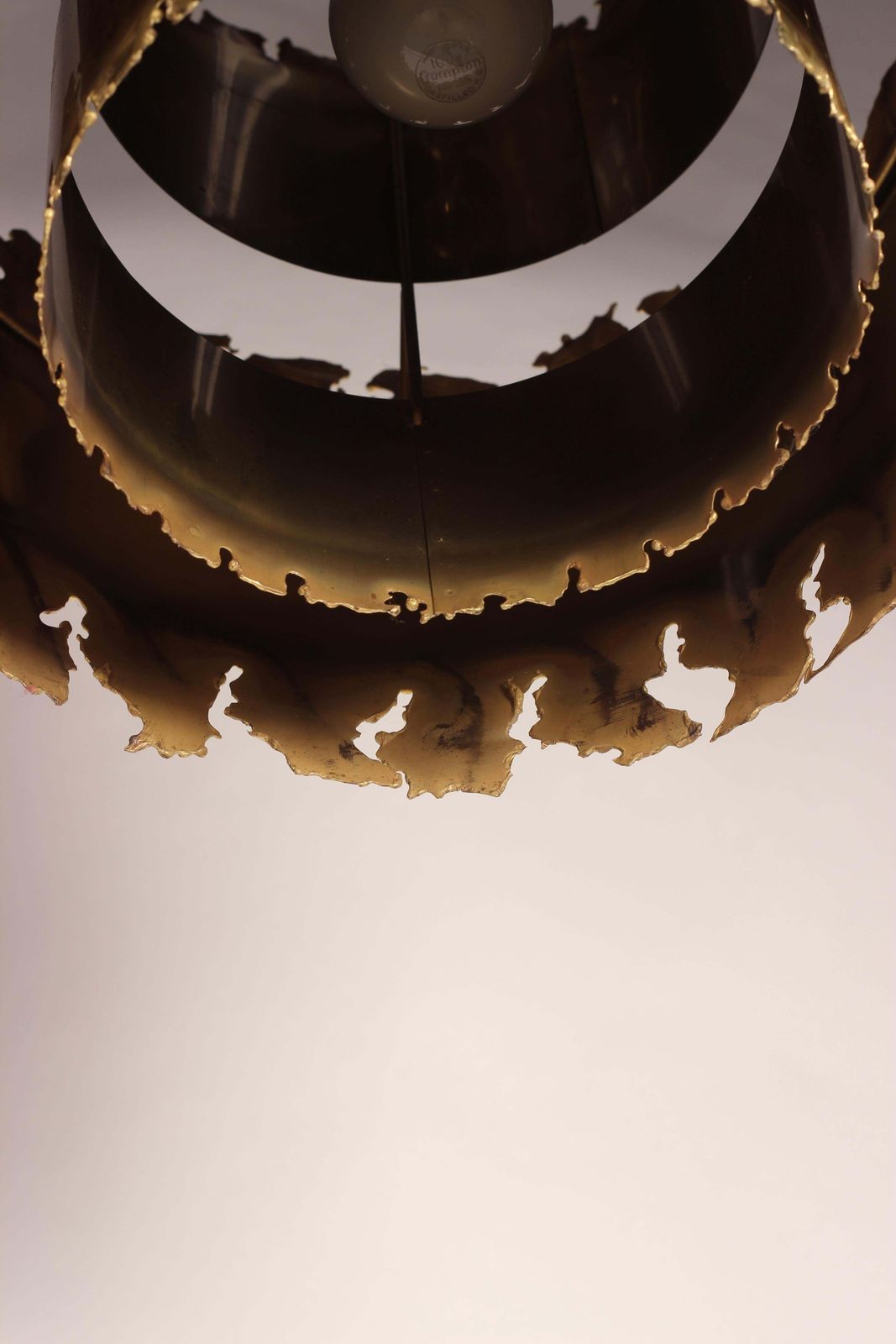 Lighting Mid Century Modern Brutalist Pendant Light By Svend Aage Holm Sørensen, 1960’s photo