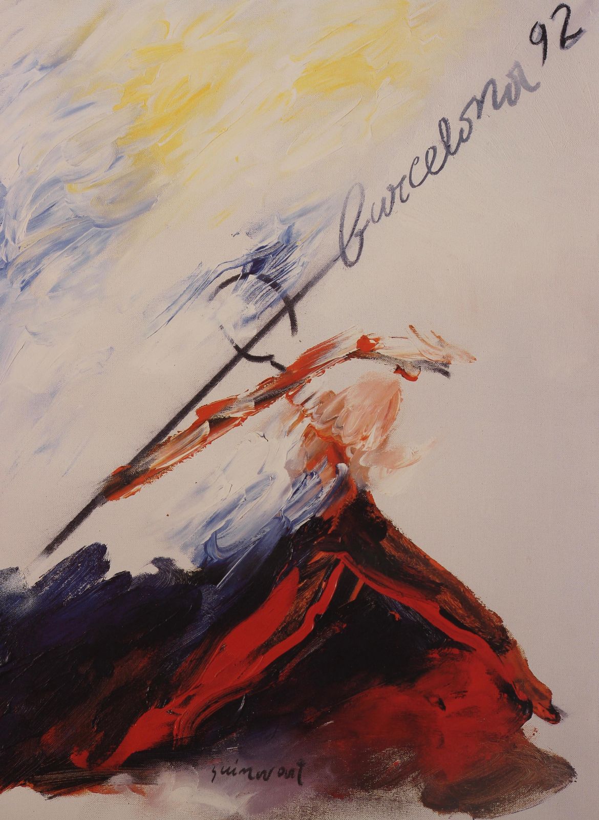 photo for sale Original Barcelona 1992 Olympic Poster By Josep Guinovart For The Xxv Olympiad