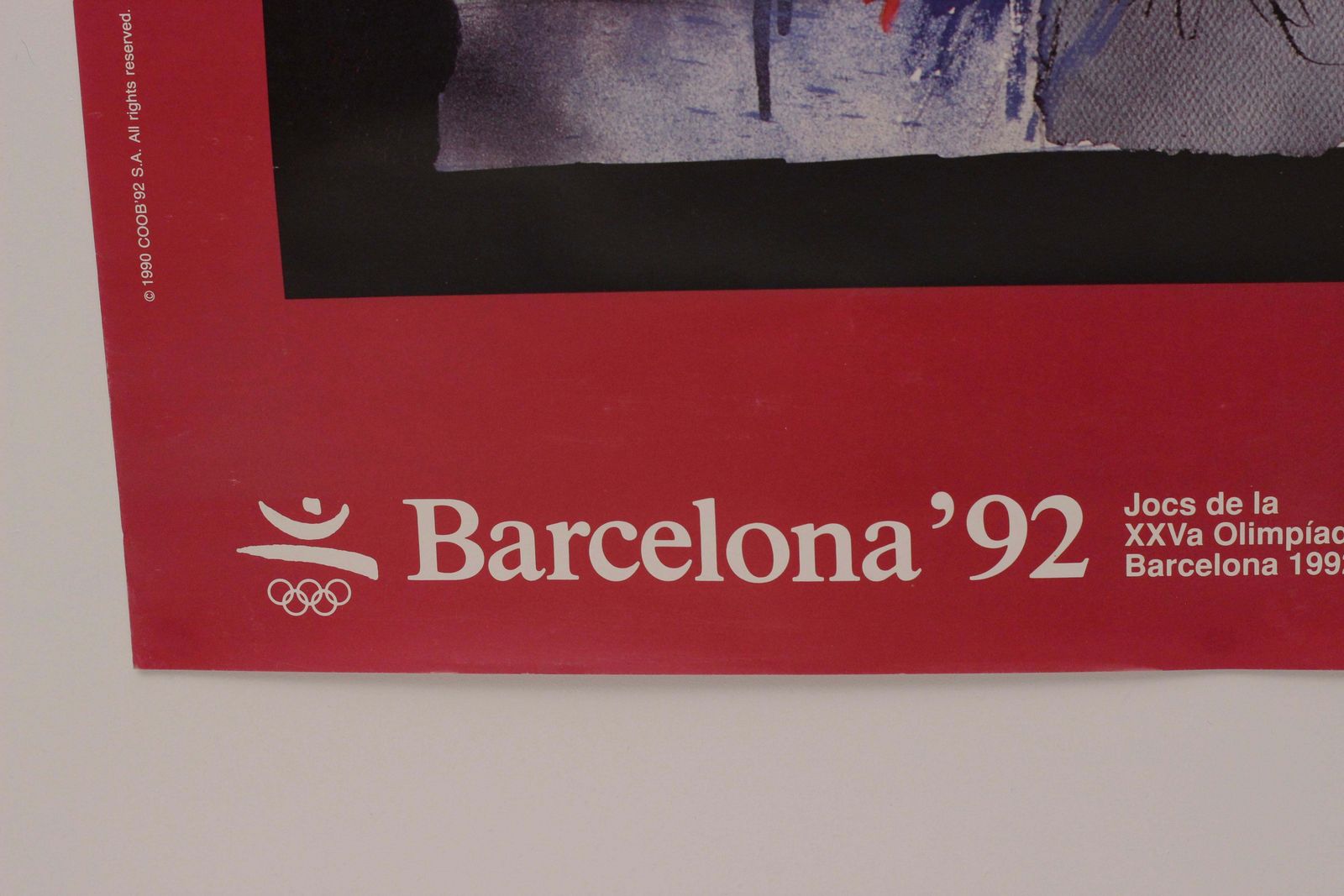 Original Barcelona Olympic Poster By Antoni Clavé For The Xxv Olympiad photo furniture