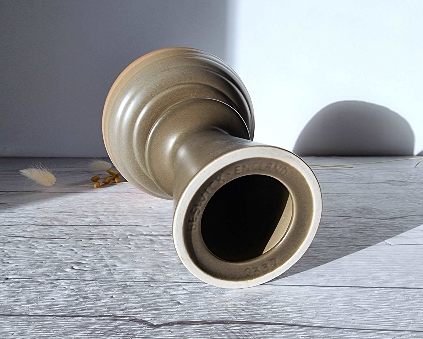 photo for sale Beswick Mid Century Atomic Influence, Modernist, Earth Tone Palette Stylised Ufo Planter, 1950s 70s