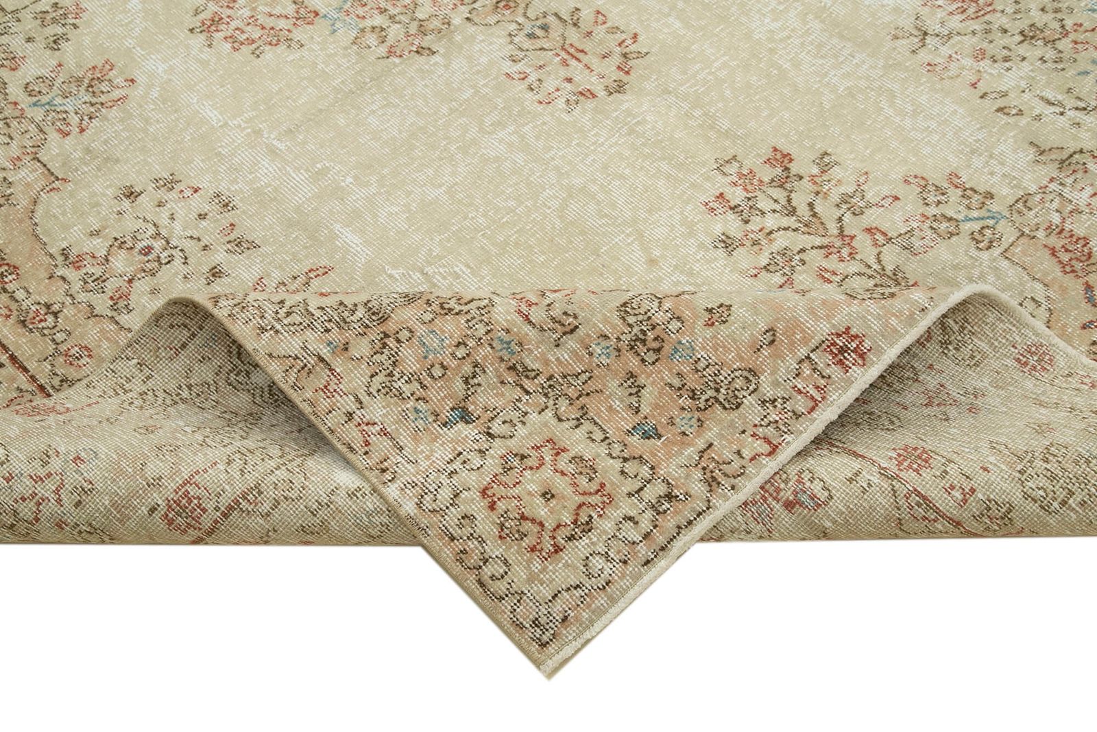 Turkish Handmade 1980s 189 Cm X 291 Cm Beige Vintage Are Rug photo vinterior