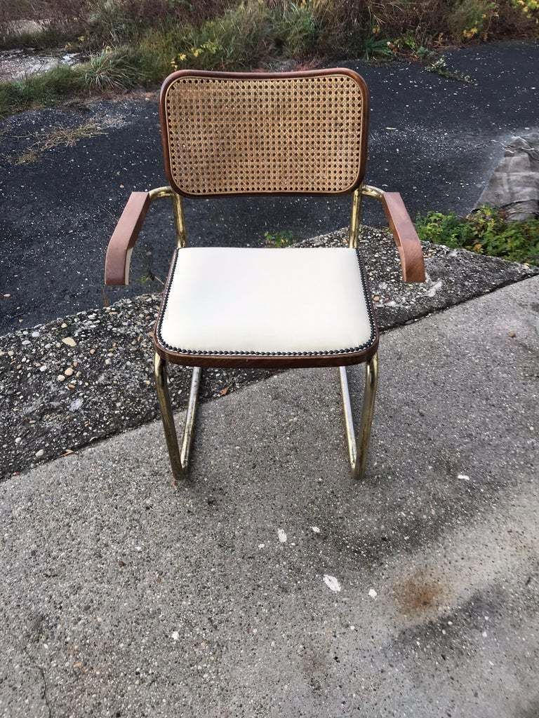 Mid Century Modern Upholstered Cesca Chair Of Marcel Breuer, Italy, 1970 photo 622.0