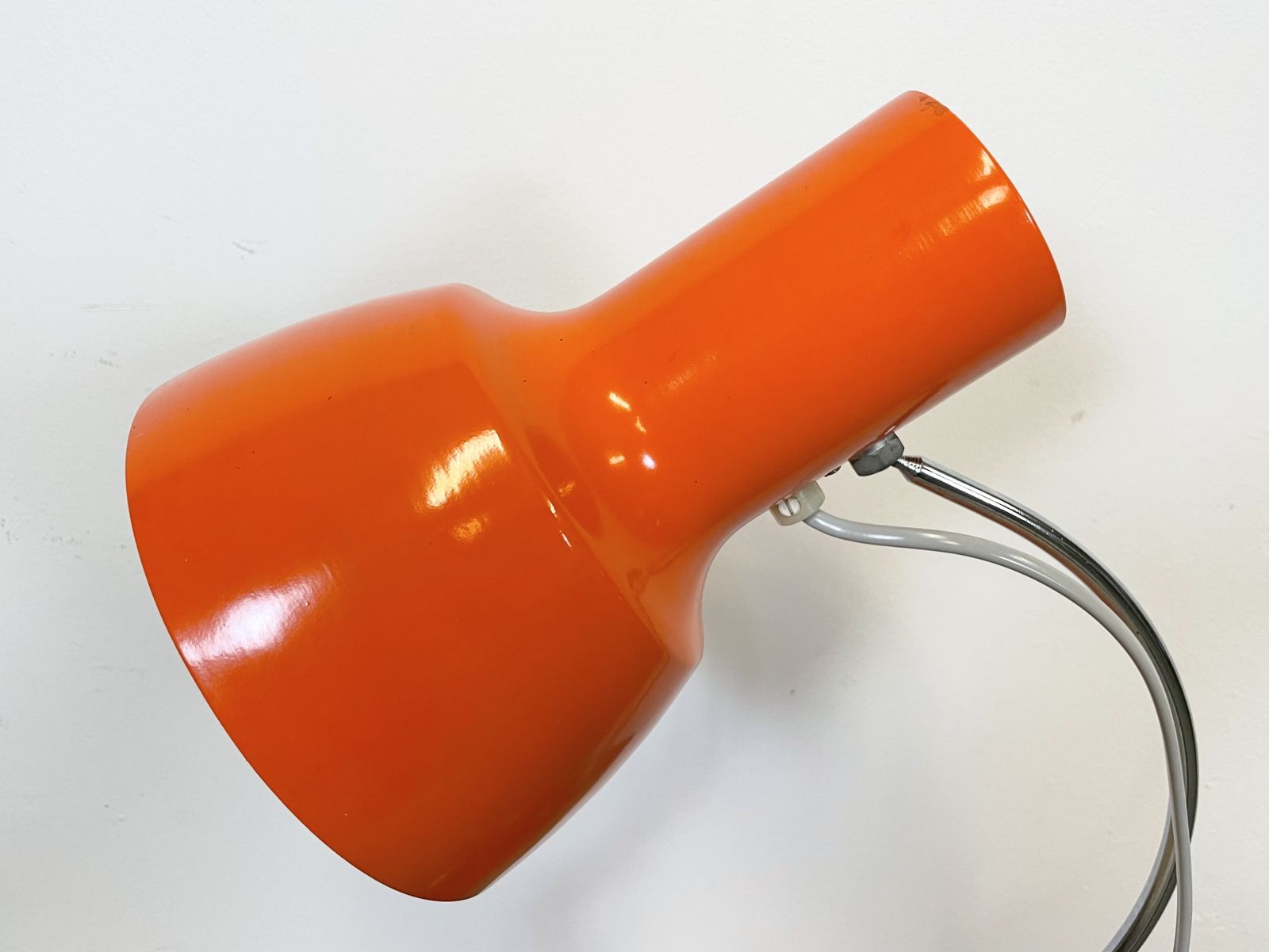 Lighting Orange Table Lamp By Josef Hurka For Napako, 1960s photo