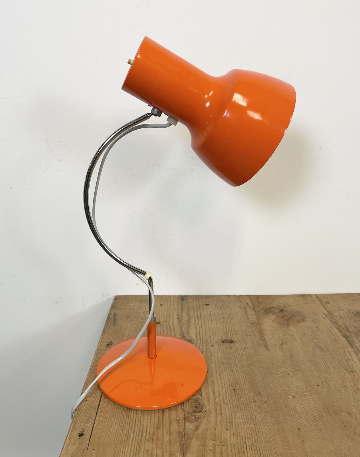 169.0 Orange Table Lamp By Josef Hurka For Napako, 1960s photo