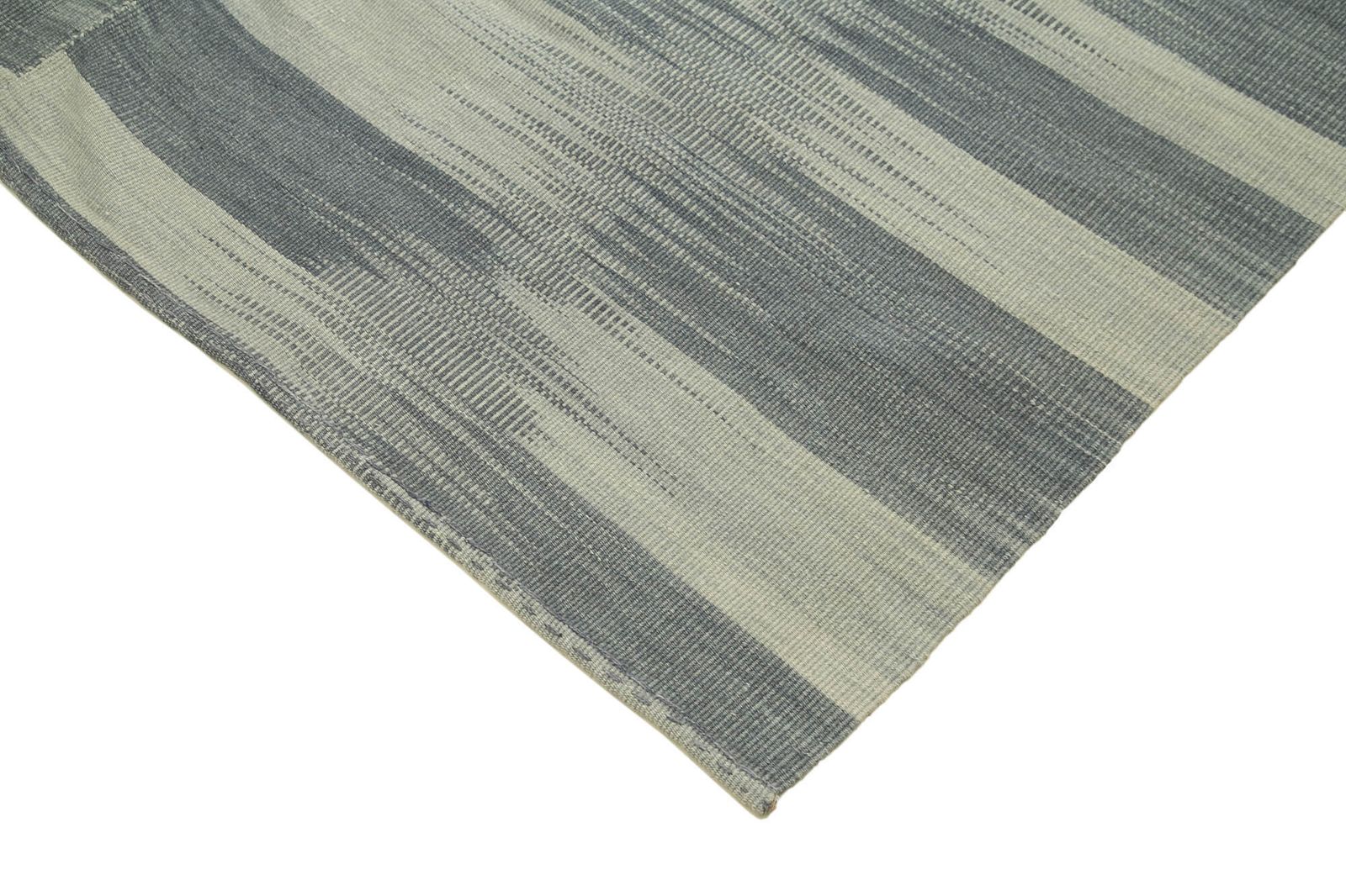 Turkish Handmade 2000s 201 Cm X 288 Cm Grey Modern Design Kilim Rug photo Textiles