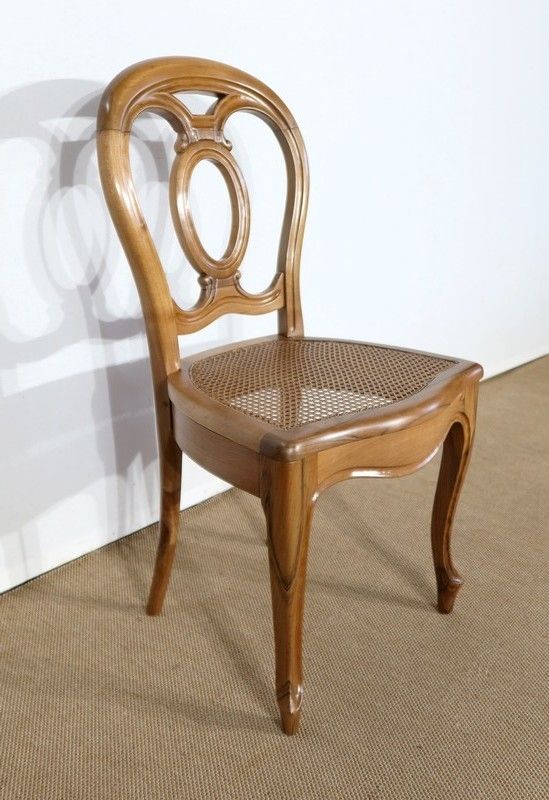 Set Of 5 Solid Walnut Chairs In The Louis XV Style, Napoleon III Period   Mid 19th Century photo 2628.56