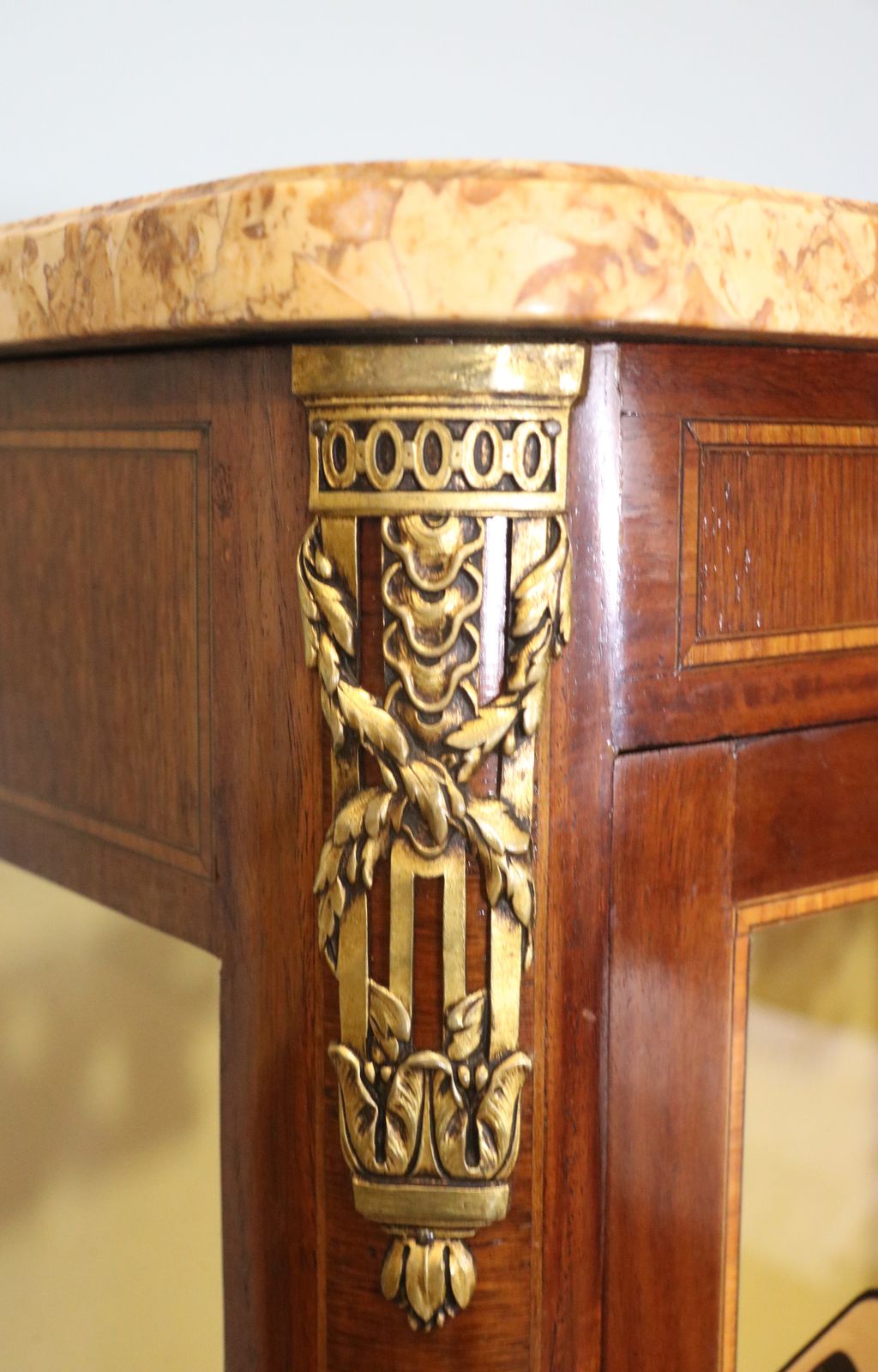 photo for sale A Lovely French 20th Century Display Cabinet Or Vitrine In The Louis XV Style.