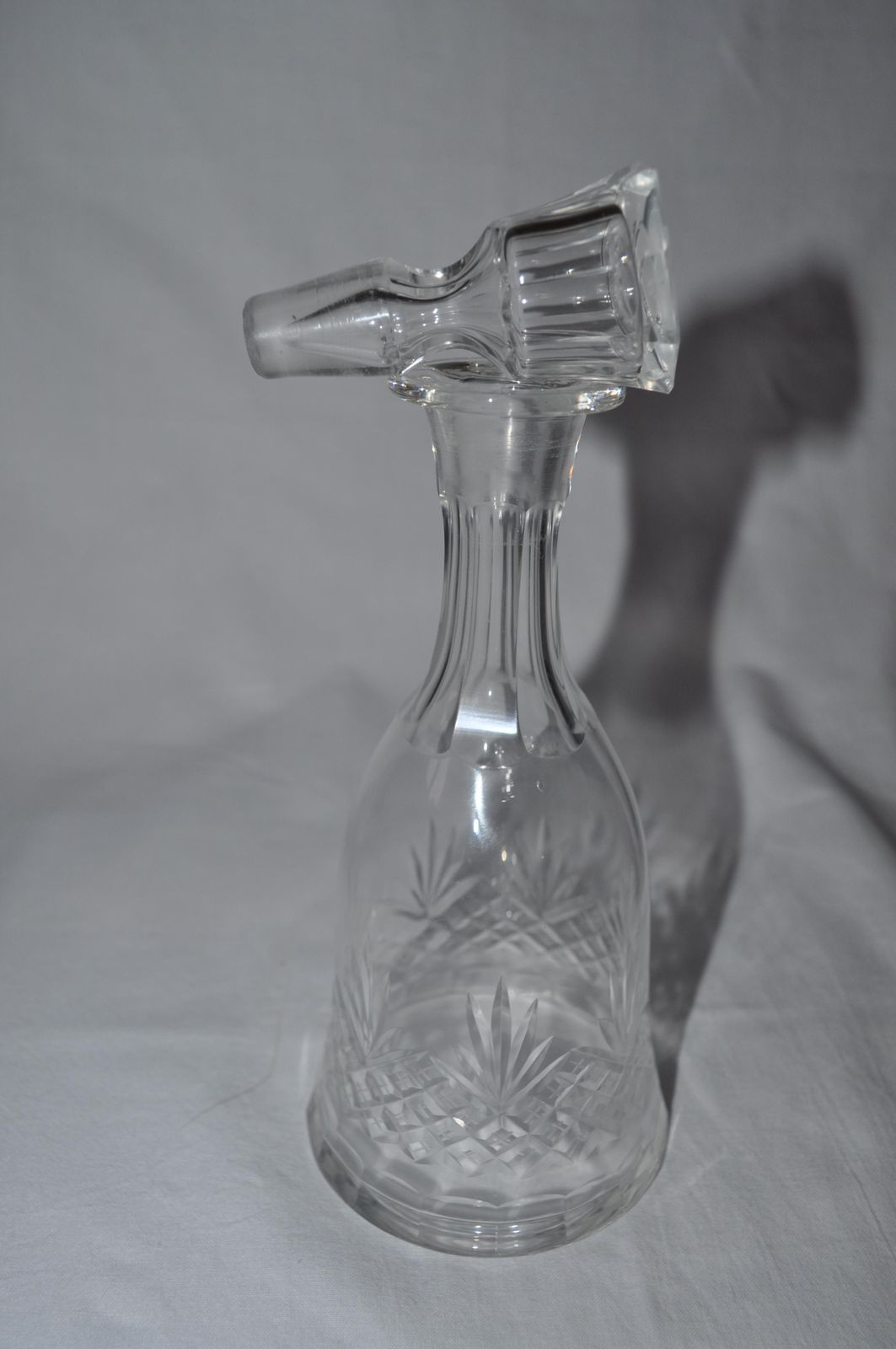 Old Polished Glass With Liqueur Glass Stopper photo furniture