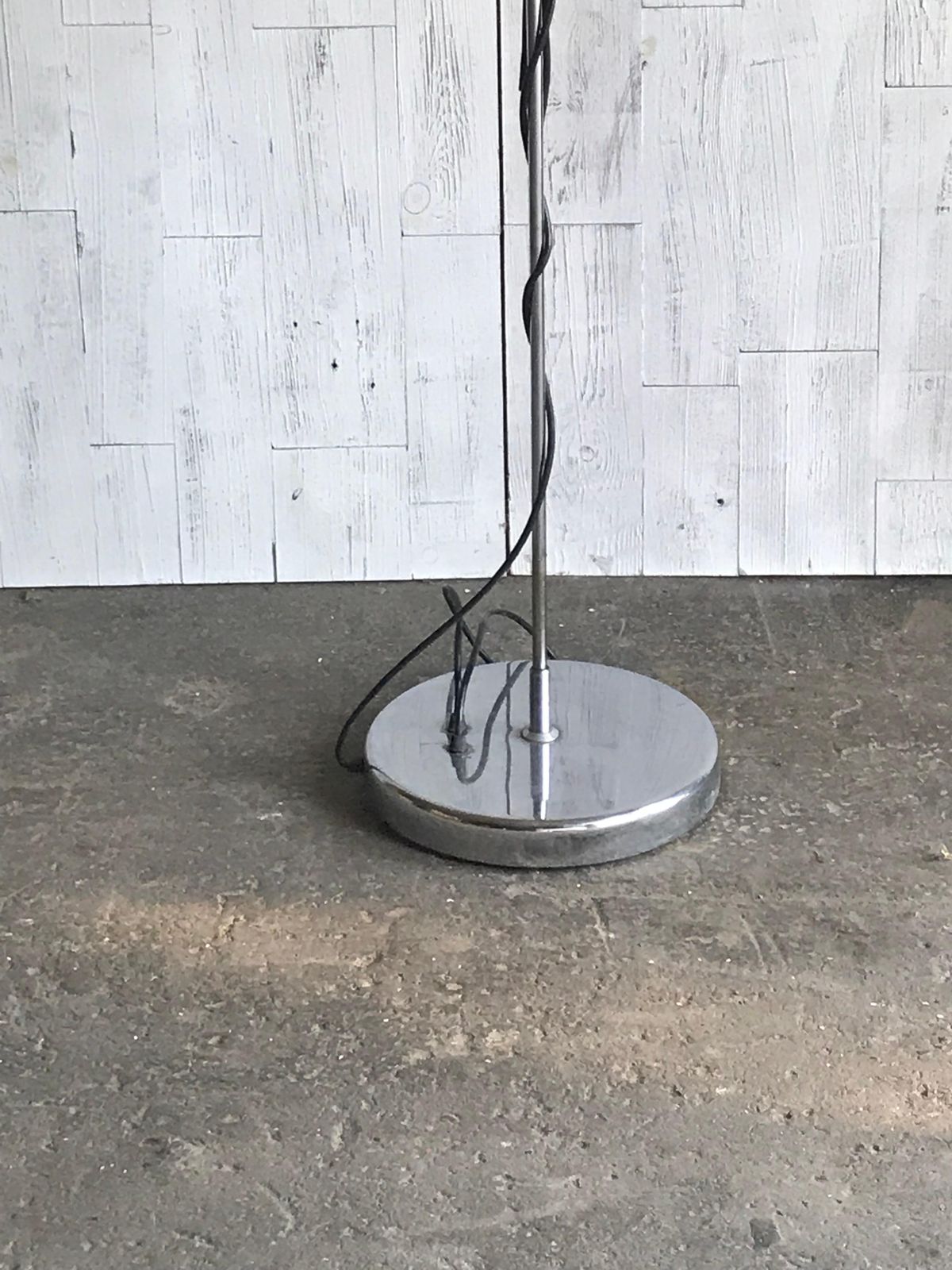 Chrome Floor Lamp With 2 Adjustable Shades photo for sale