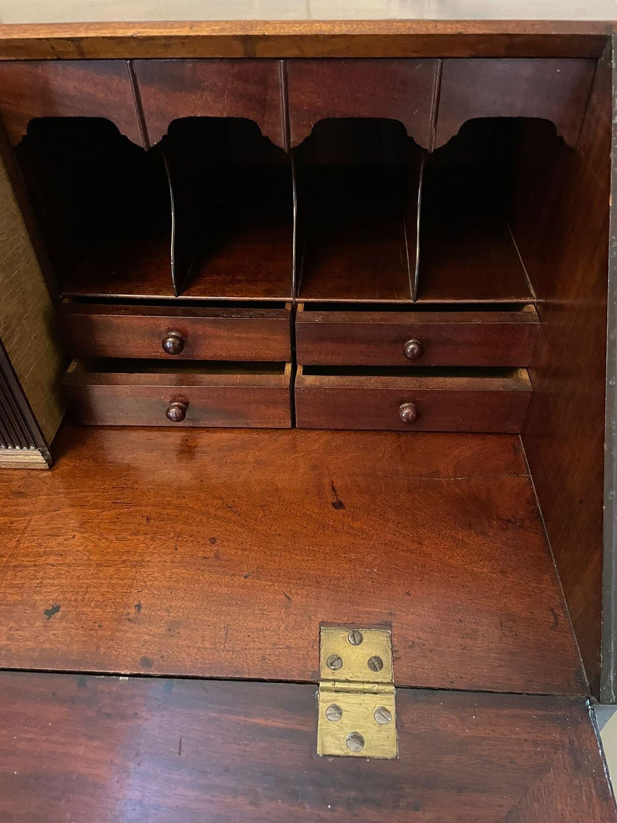 photo for sale Outstanding Antique George III Quality Mahogany Bureau