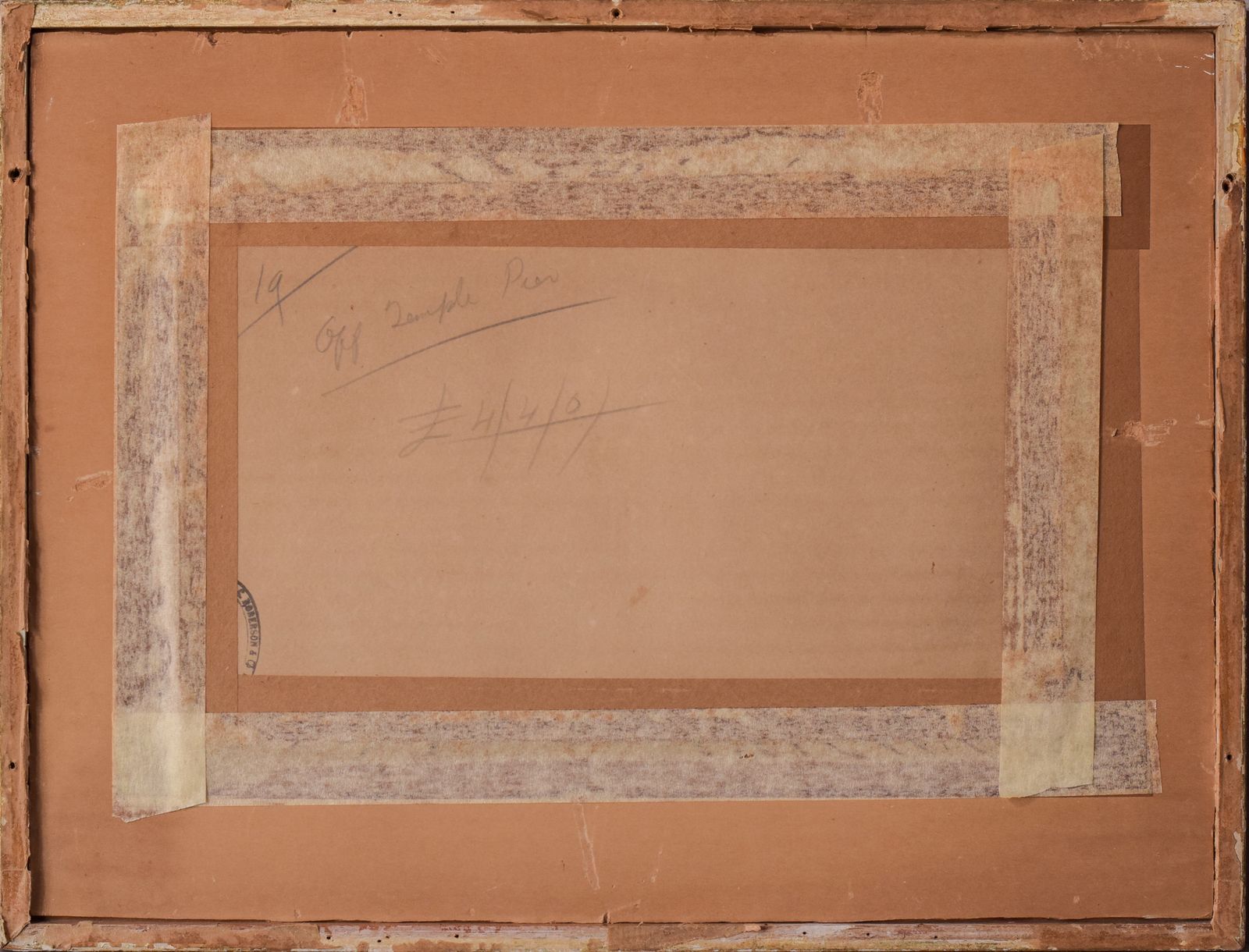 photo furniture Impressionistisch Aquarel – 'Off Temple Pier', Londen