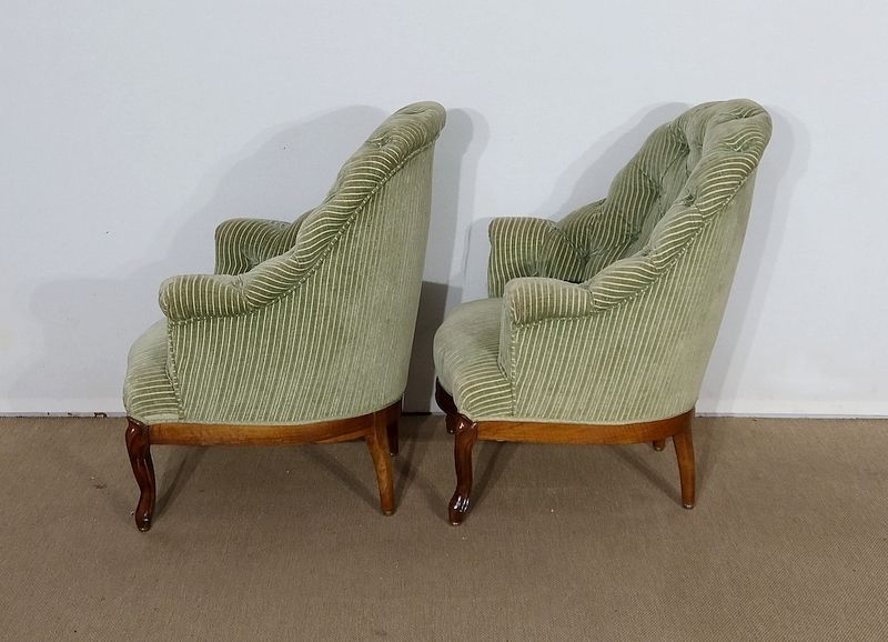 Pair Of Armchairs, Napoleon III Period, Mid 19th Century photo 2472.0