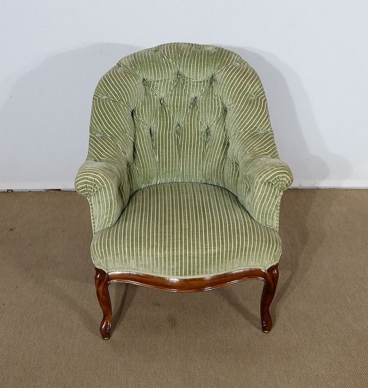 Pair Of Armchairs, Napoleon III Period, Mid 19th Century photo vintage