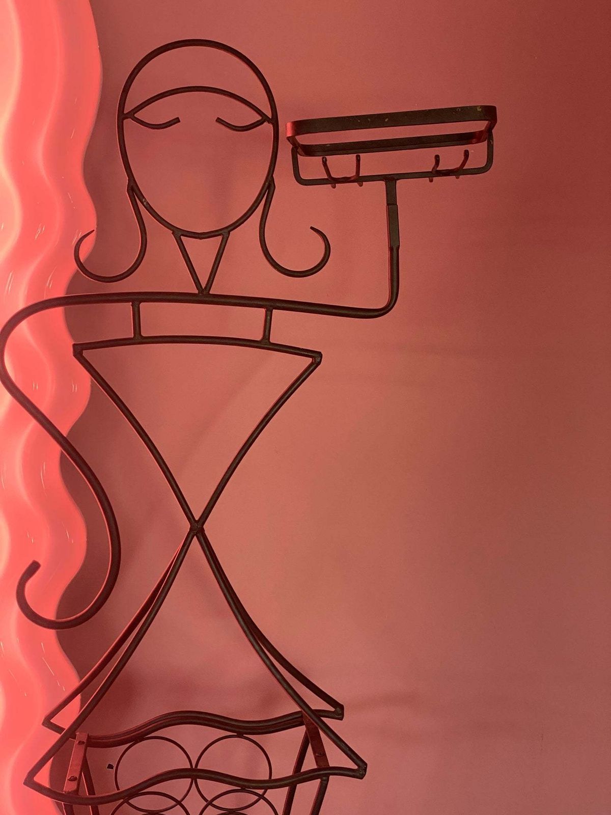 Lady Shape Wine Rack C.1980