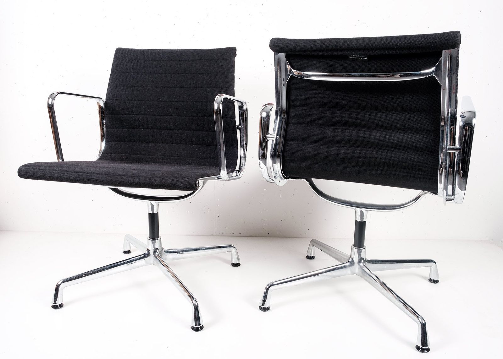 Pair Of Aluminium Chairs Ea108 By Eames For Vitra photo furniture