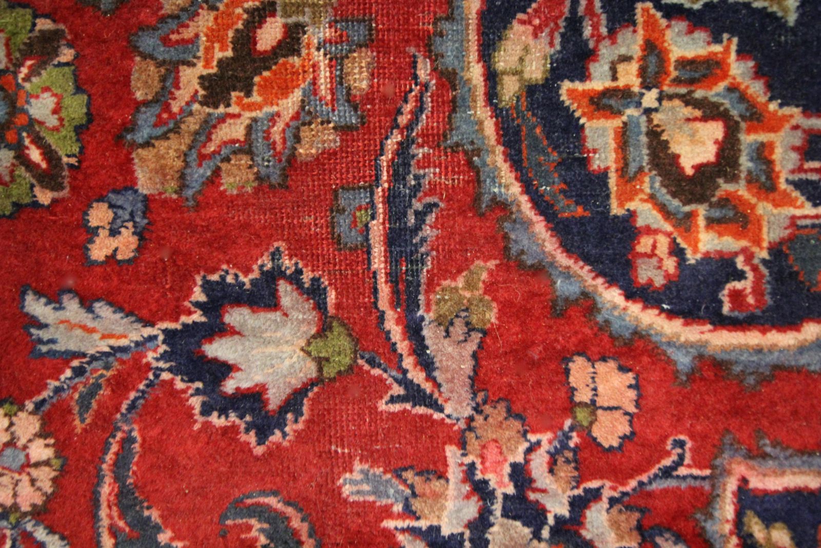 photo vintage Large Red Living Room Rug Traditional Handmade Oriental Wool Area Rug