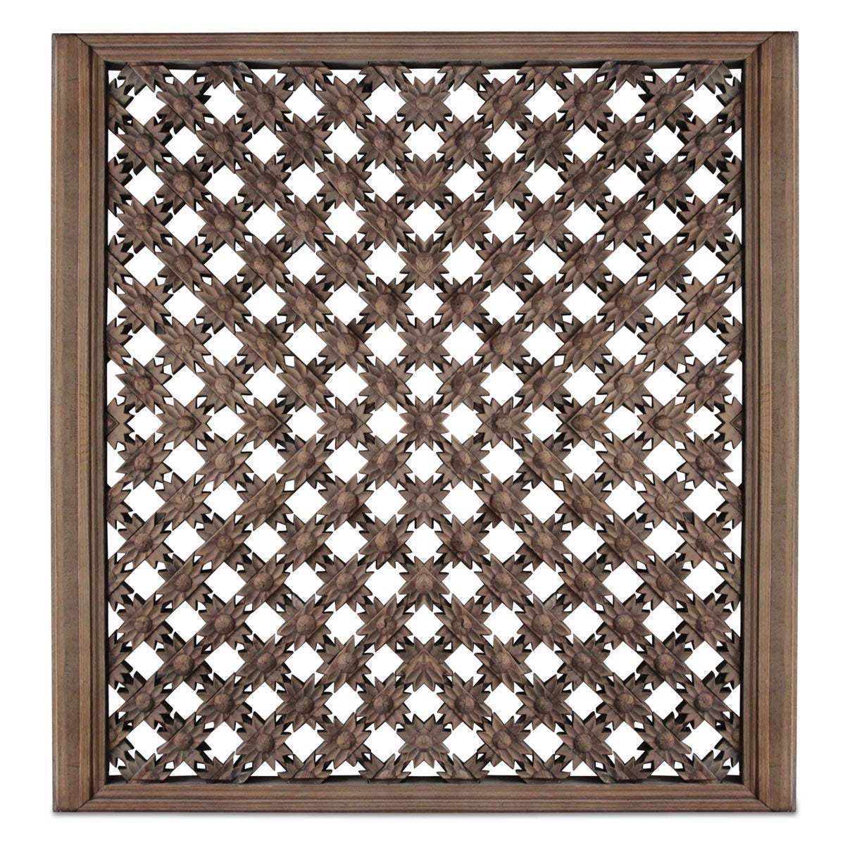 Carved Lattice Wooden Wall Panel