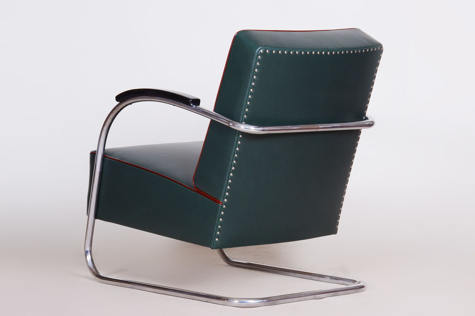 Pair Of Blue Bauhaus Armchairs Made By Mucke Melder In 1930s Czechia. photo 2550.0