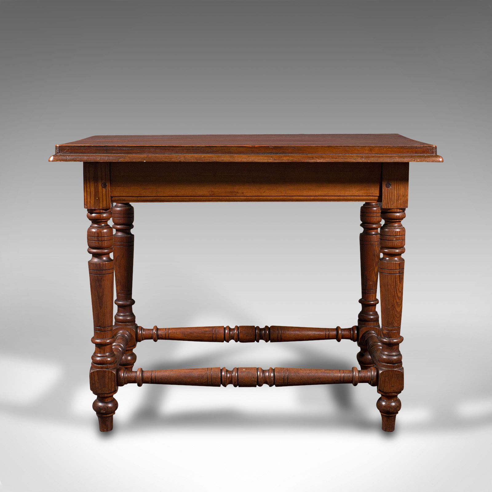 Antique Table, English, Pine, Ecclesiastical, Side, C.1880 photo furniture