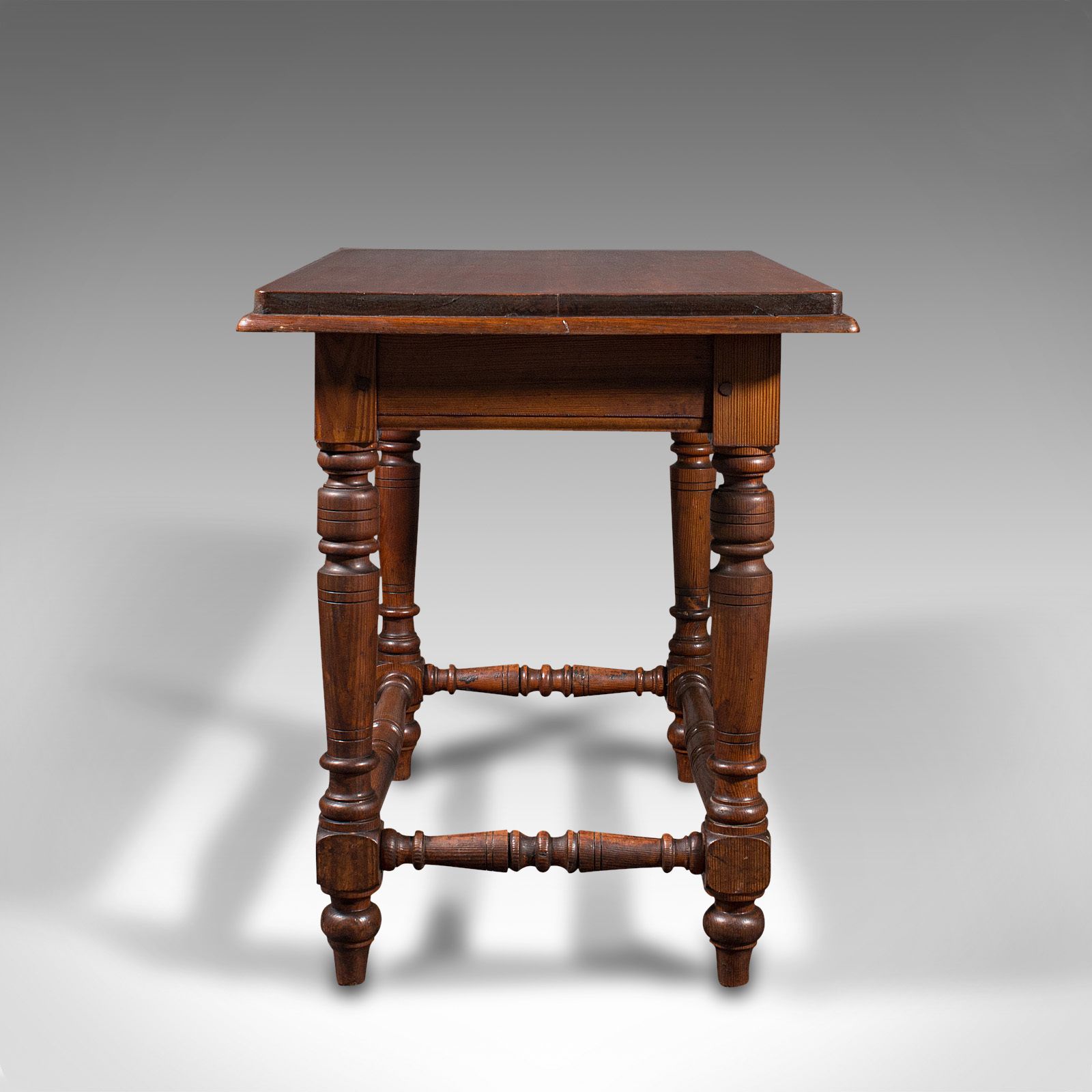 Antique Table, English, Pine, Ecclesiastical, Side, C.1880 photo for sale