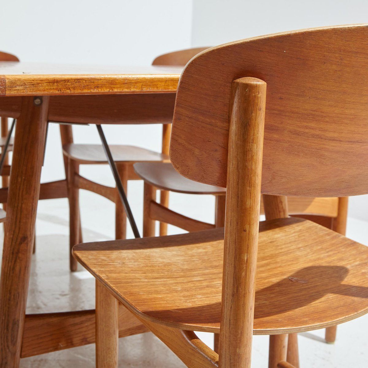 Teak Dining Set By Børge Mogensen For Søborg, Set Of 7 photo furniture