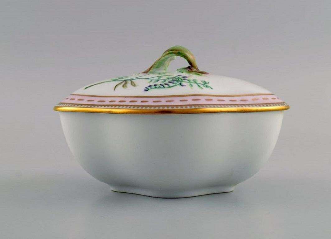 Porcelain Vase And Lidded Bowl With Hand Painted Flowers photo 223.0
