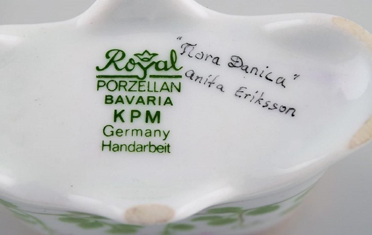 Porcelain Vase And Lidded Bowl With Hand Painted Flowers photo buy