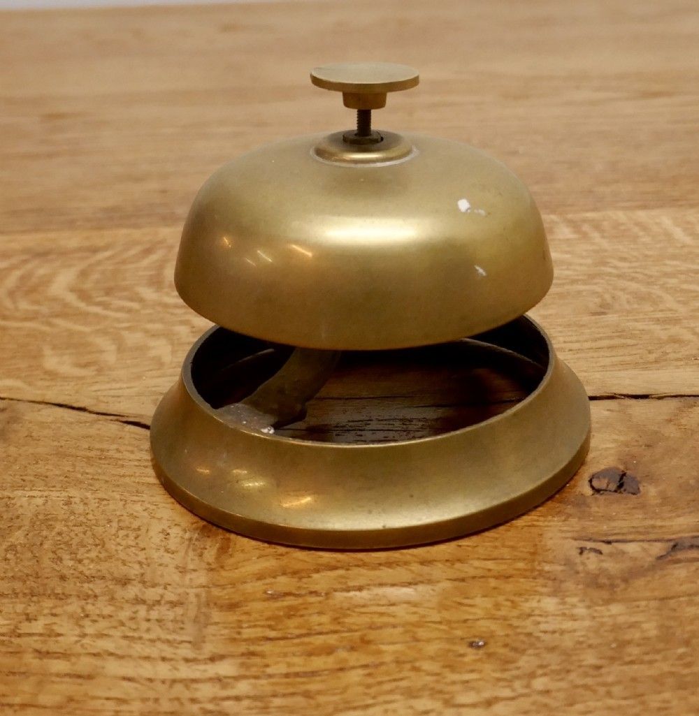 Victorian Brass Courtesy Counter Top Bell, Reception Desk Bell