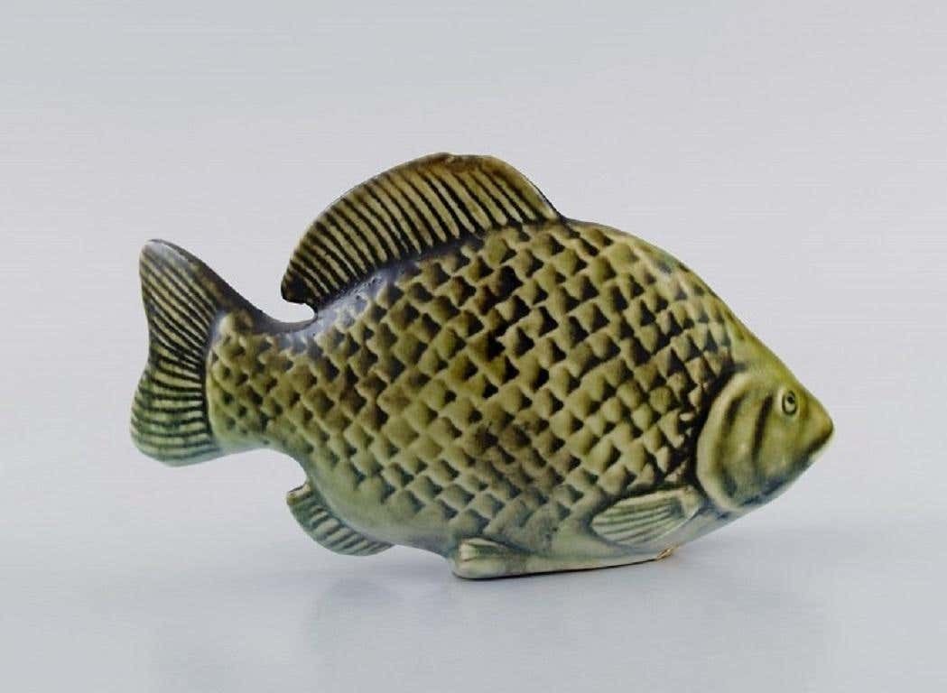 Sven Wejsfelt For Gustavsberg, Unique Stim Fish In Glazed Ceramics photo furniture
