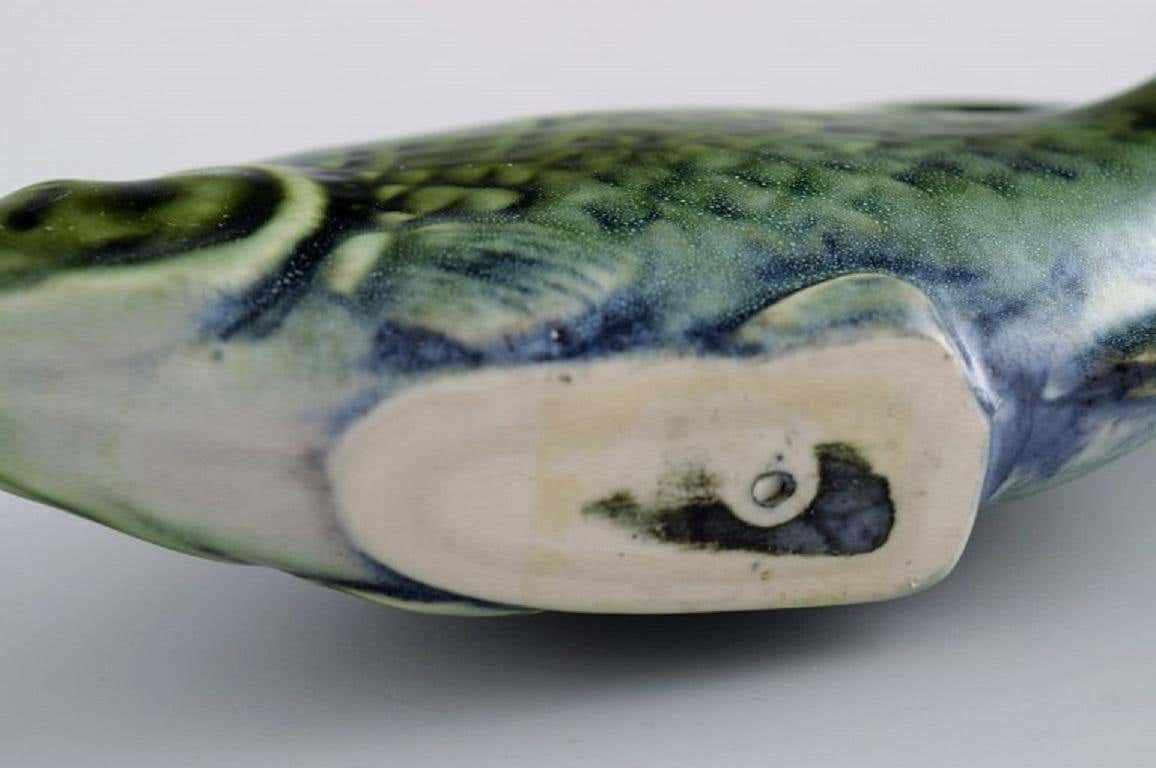 Sven Wejsfelt For Gustavsberg, Unique Stim Fish In Glazed Ceramics photo vinterior
