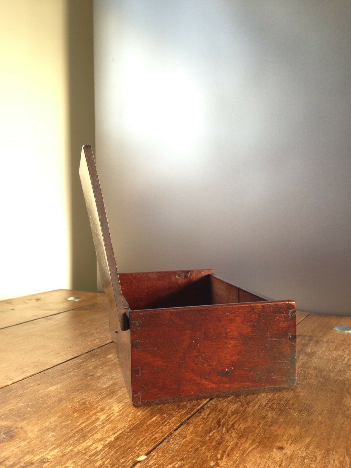 Rare Antique Victorian Wooden Cigar Box Gilded 2d 3d Shop Counter Display Waiter photo vinterior