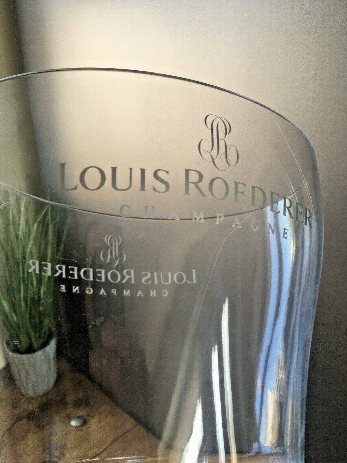 Vintage Louis Roederer Acrylic Champagne Ice Bucket Cocktail Party Bar Display photo vinterior