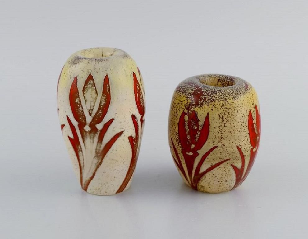 Olle Brozén For Kosta Boda, Three "Floating Flowers" Candleholders photo for sale