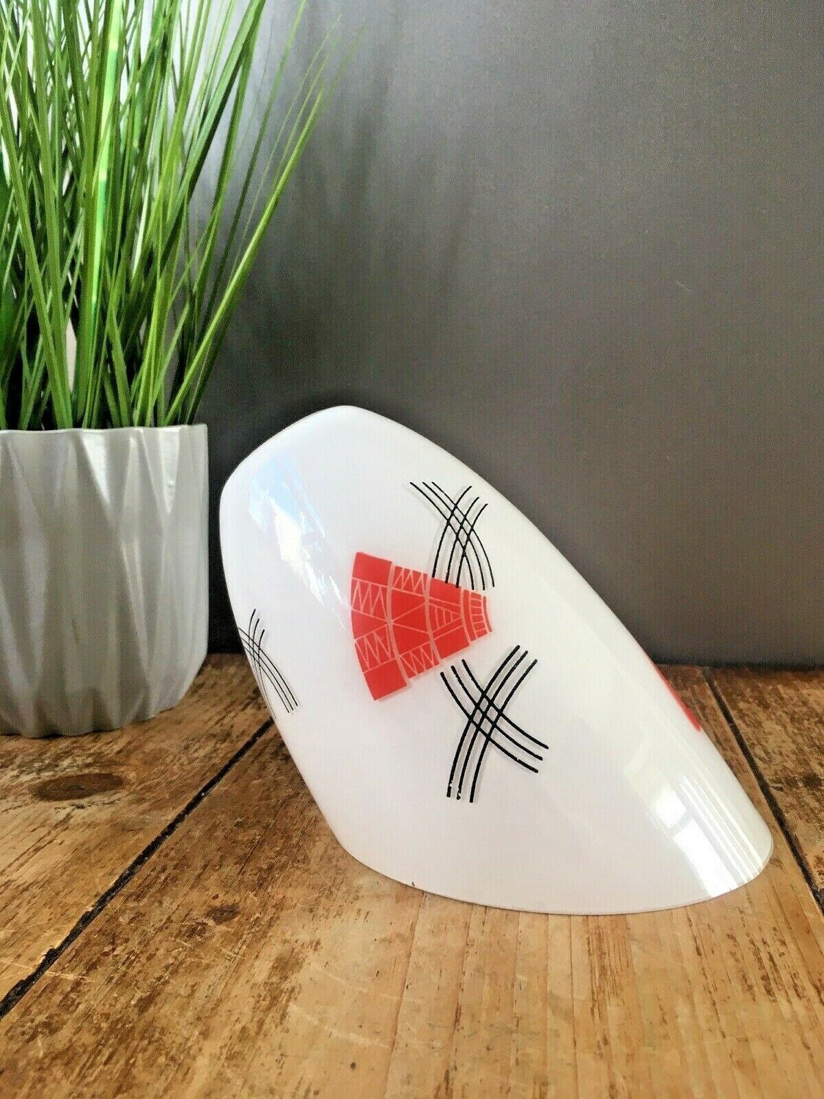Mid Century 60's Angled Geometric Design Lamp Shade For Ceiling Light Sconce 70s photo for sale