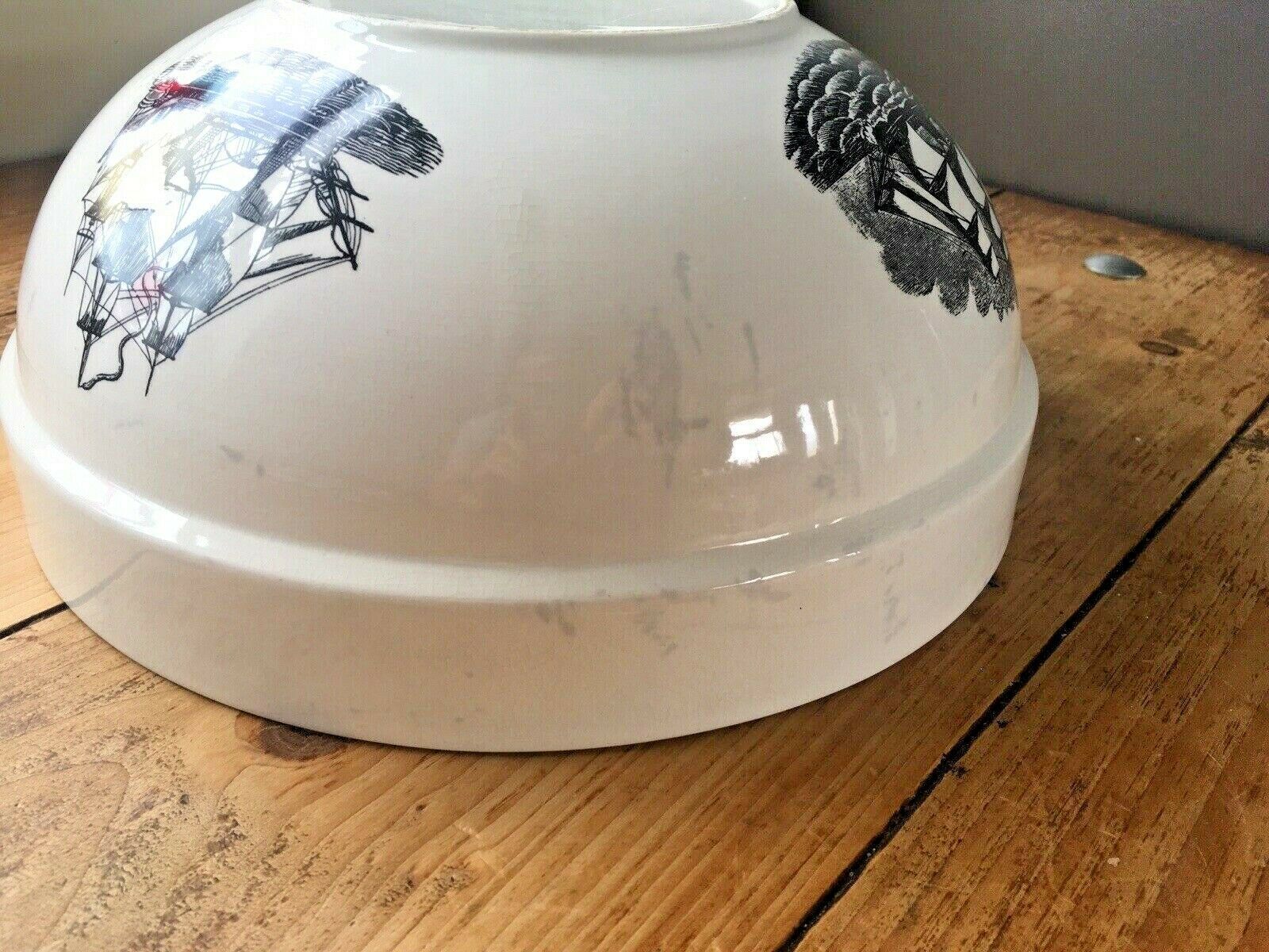 Large Portmeirion Pottery Sailing Ships Clipper Boat Fruit Mixing Bowl Caroline photo vinterior