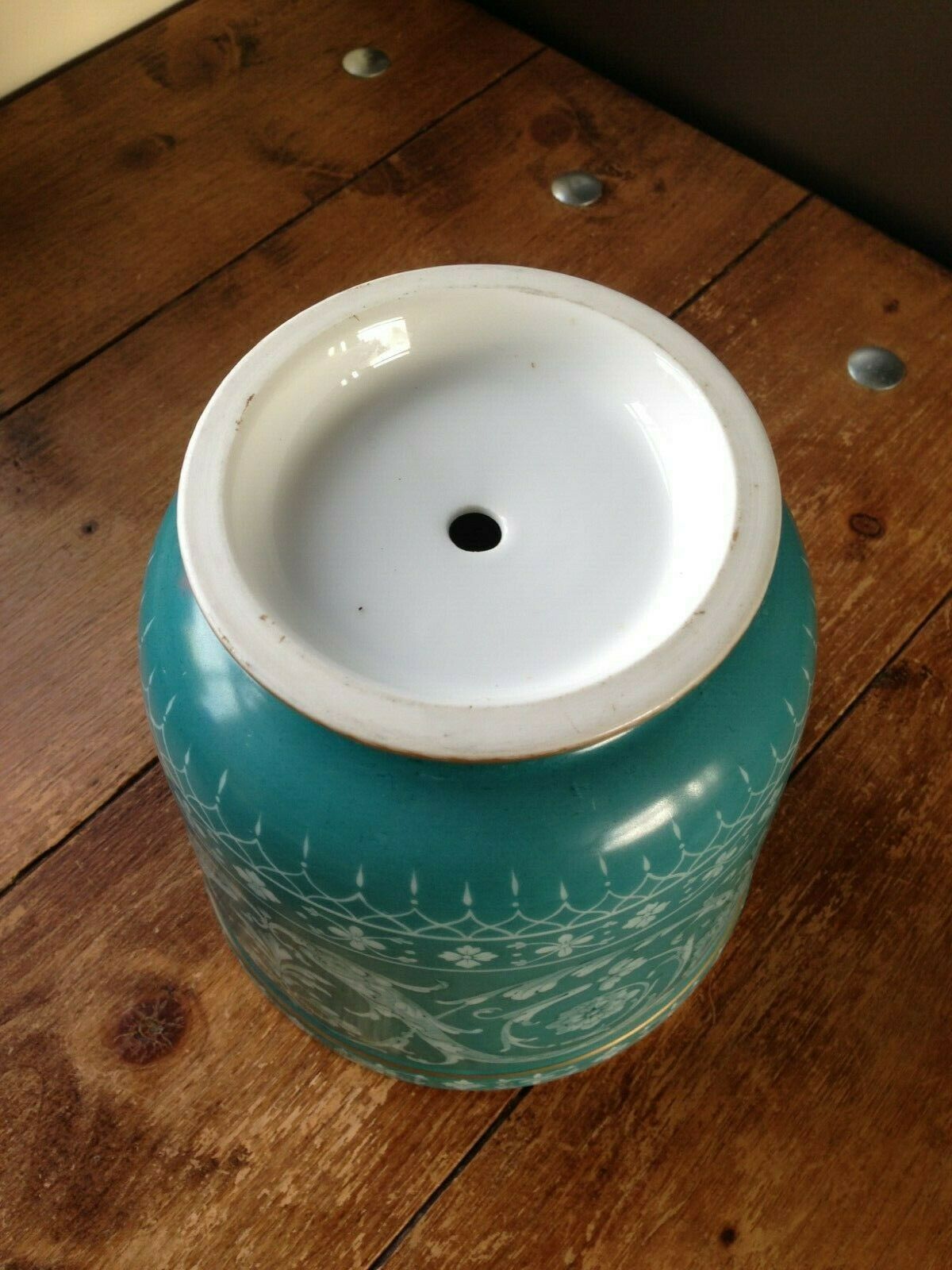 Gorgeous Neoclassical Minton ? Porcelain Plant Pot Planter Jardiniere photo vintage