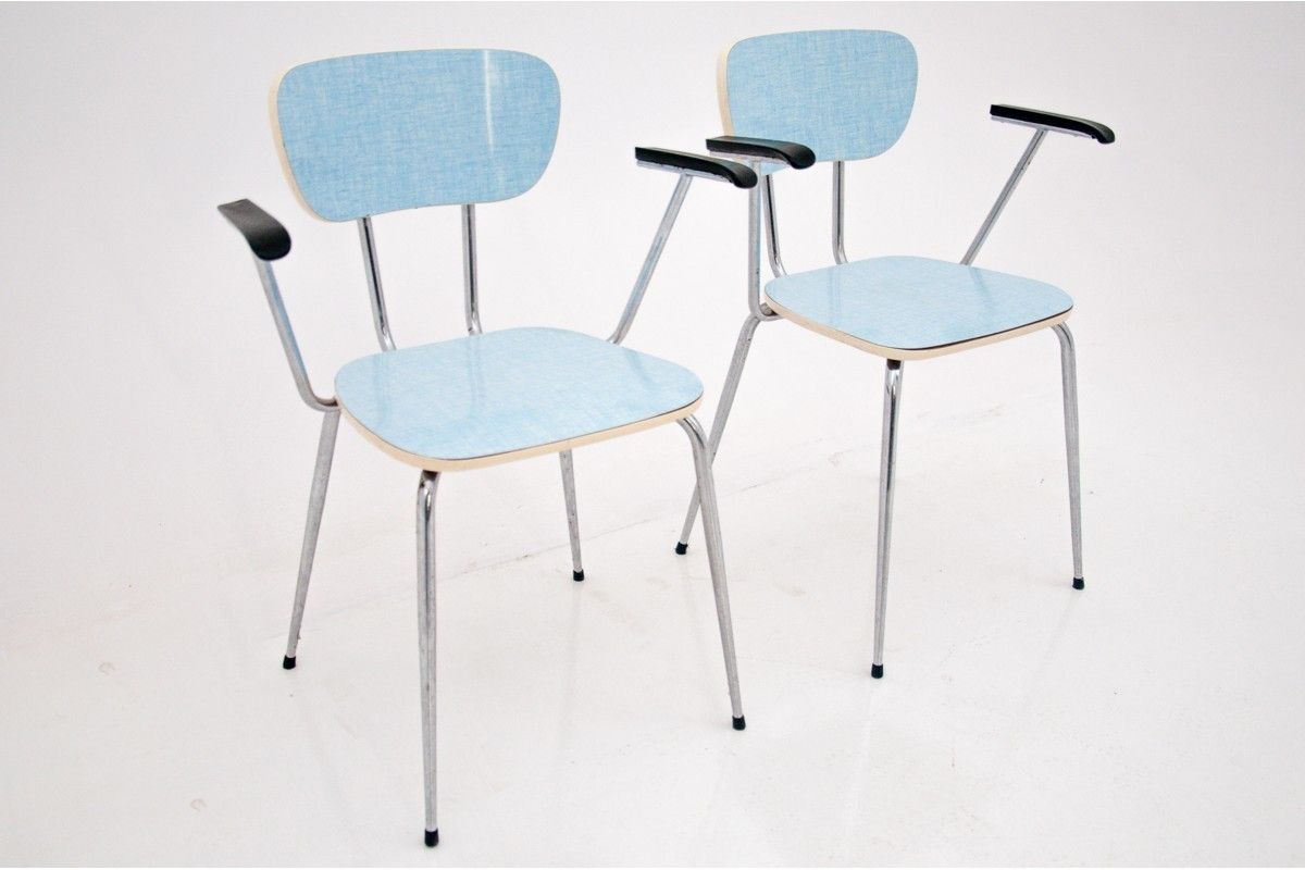 A Pair Of Chairs With Armrests, Poland, 1970s photo vinterior