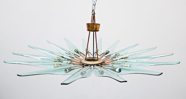 1950's Italian Dahlia Chandelier "Mod. 1563a" By Max Ingrand For Fontana Arte photo furniture