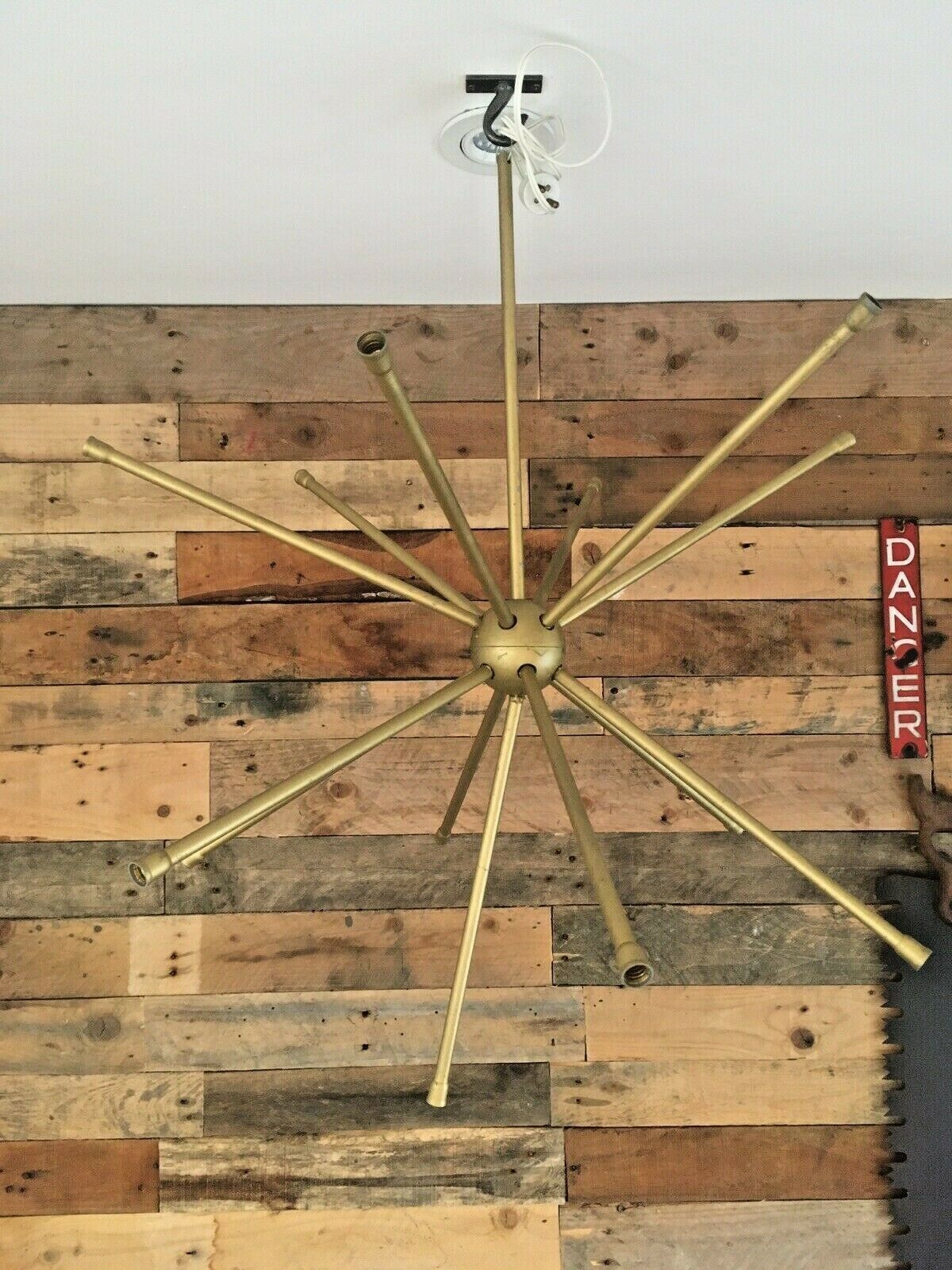 photo for sale Sputnik Atomic Gold Plastic Ceiling Chandelier Light