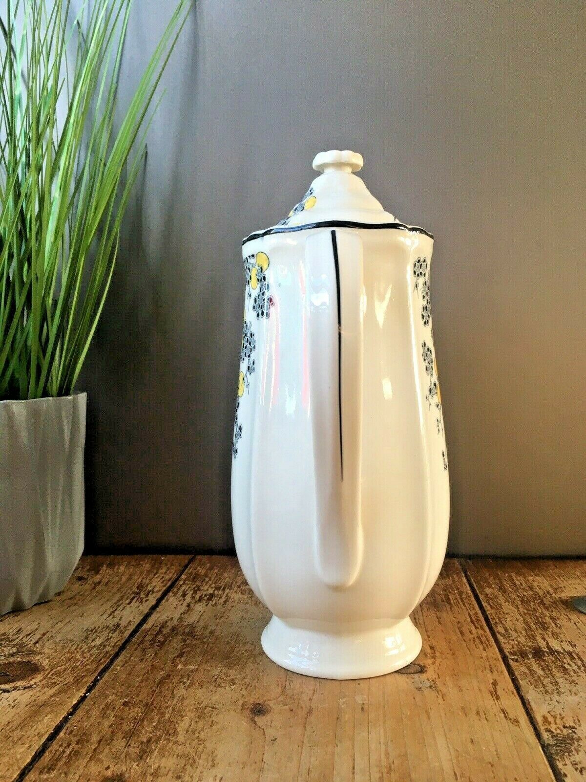 Rare Art Deco Royal Doulton Carnival Pattern Floral Coffee Pot photo Home Decor