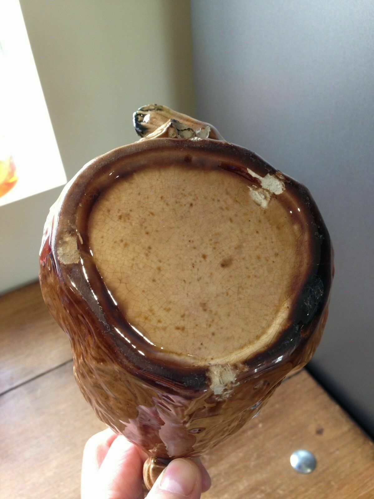 photo furniture Rare 10" Antique 19th C English Majolica George Skey Honey Bear Jug Pitcher Af
