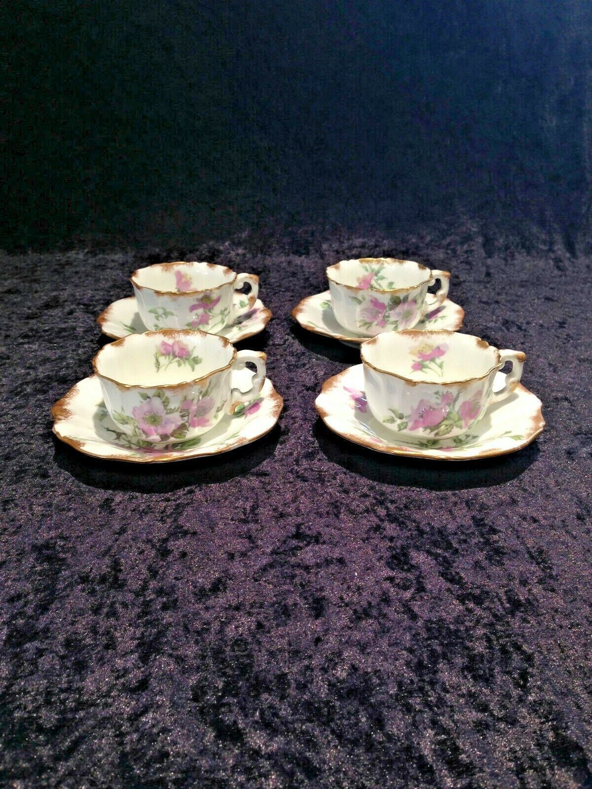 photo for sale V.Rare C1887 1912 Edwardian Hammersley 12 Piece Bachelors Afternoon Tea Set Dresden Sprays