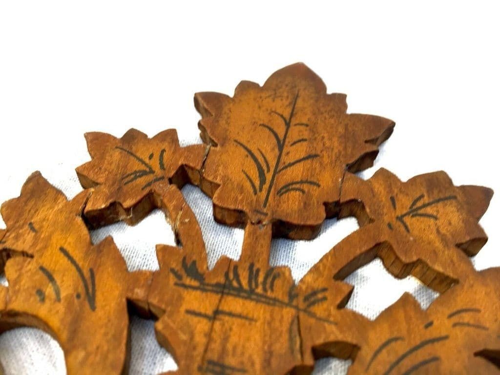 photo for sale Antique Pair Of Italian Sorrento Ware Olive Wood Fretwork Shelves / Shelf C.1900