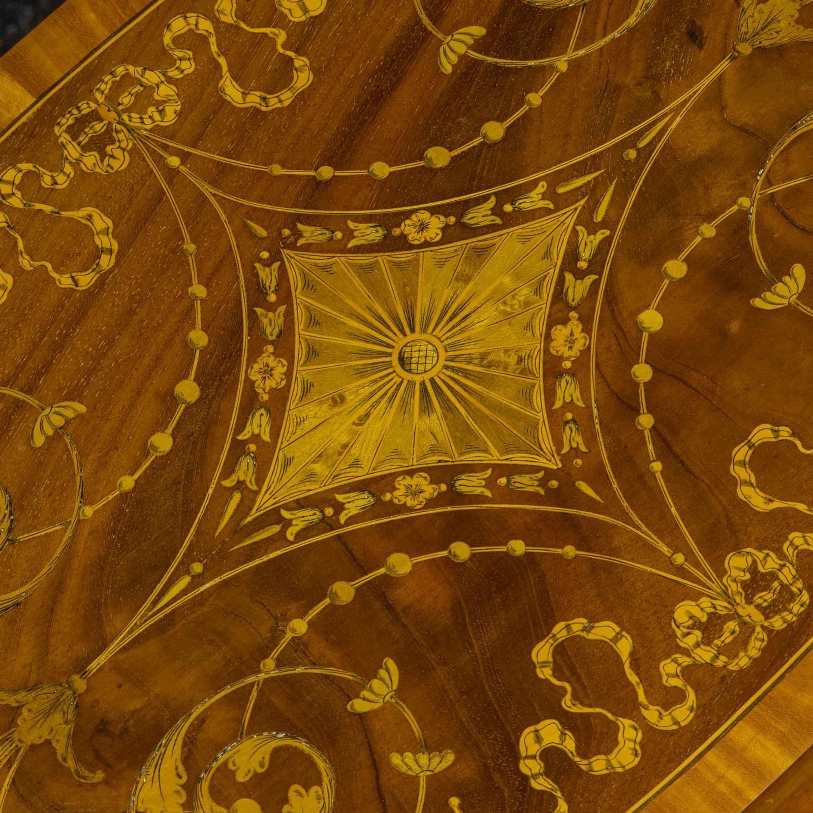 photo buy Edwardian Inlaid Mahogany Etagere With Glass Tray Top