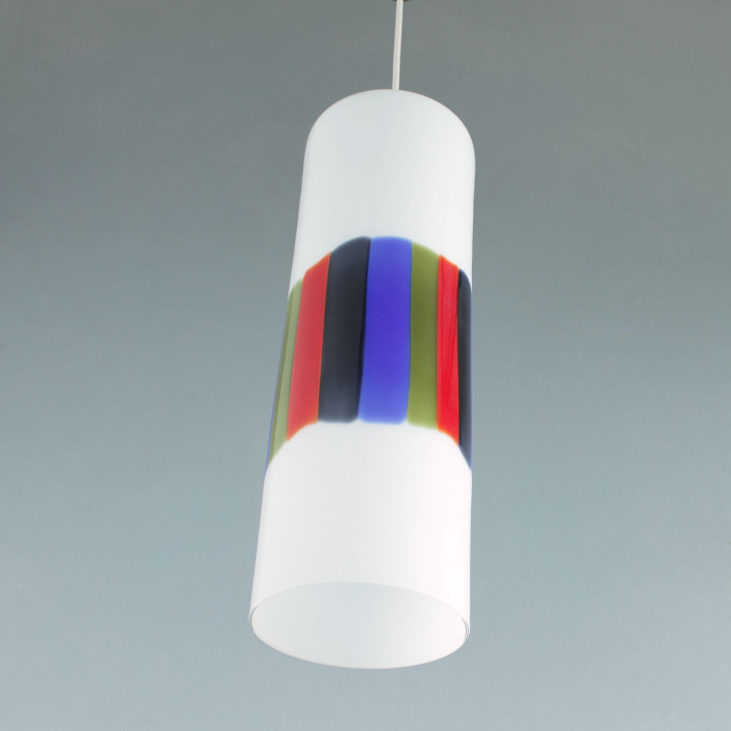2400.0 Art Glass Pendant L59 By Alessandro Pianon For Vistosi photo