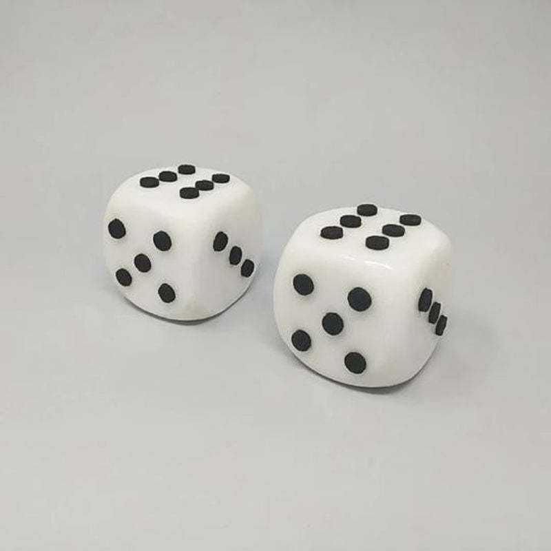 1970s Stunning Pair Of Big Italian Marble Dices photo Home Decor