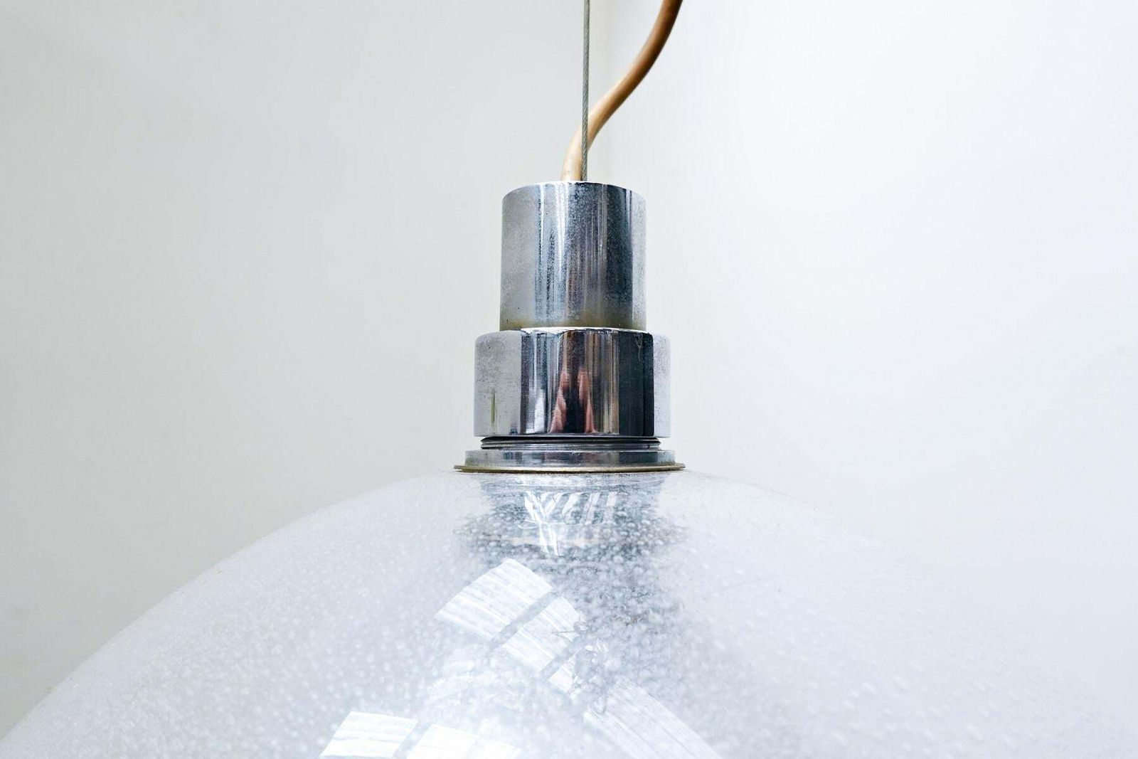 Mid Century Modern Pendant Light By Carlo Nason For Mazzega, Murano Glass, Italy photo Lighting