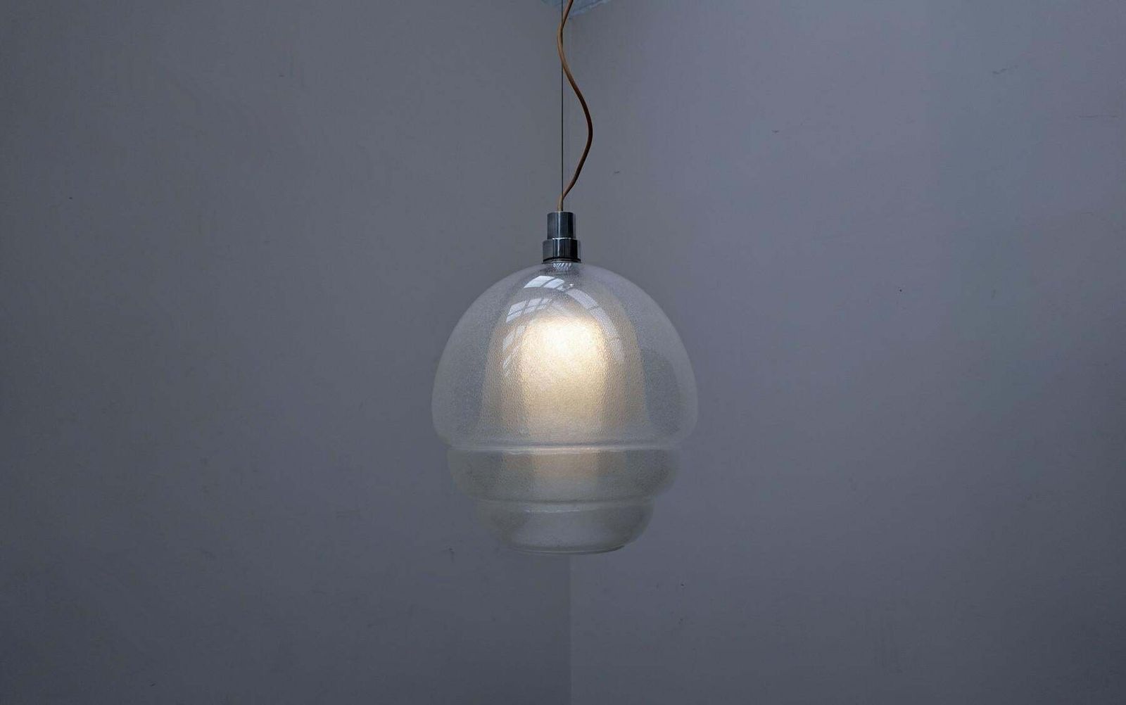Mid Century Modern Pendant Light By Carlo Nason For Mazzega, Murano Glass, Italy photo buy