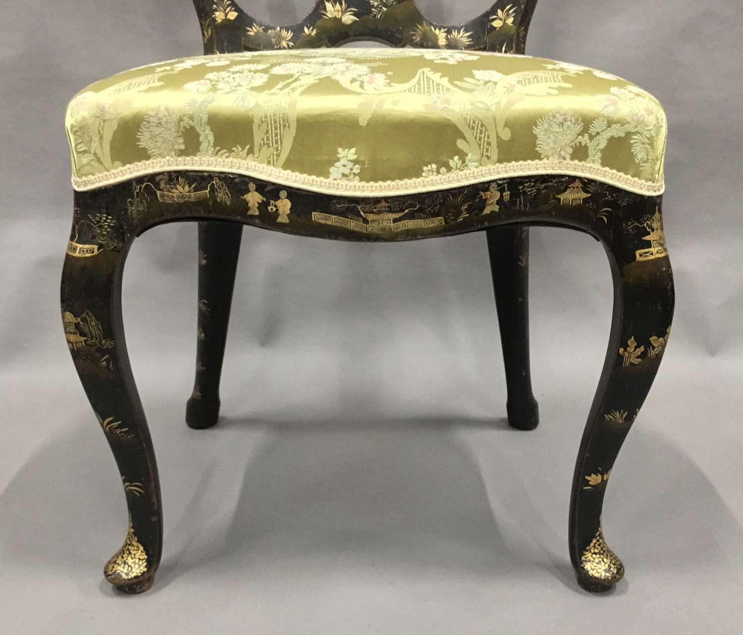 Stylish Late C18th Pair Of Dutch Lacquered Side Chairs photo Furniture
