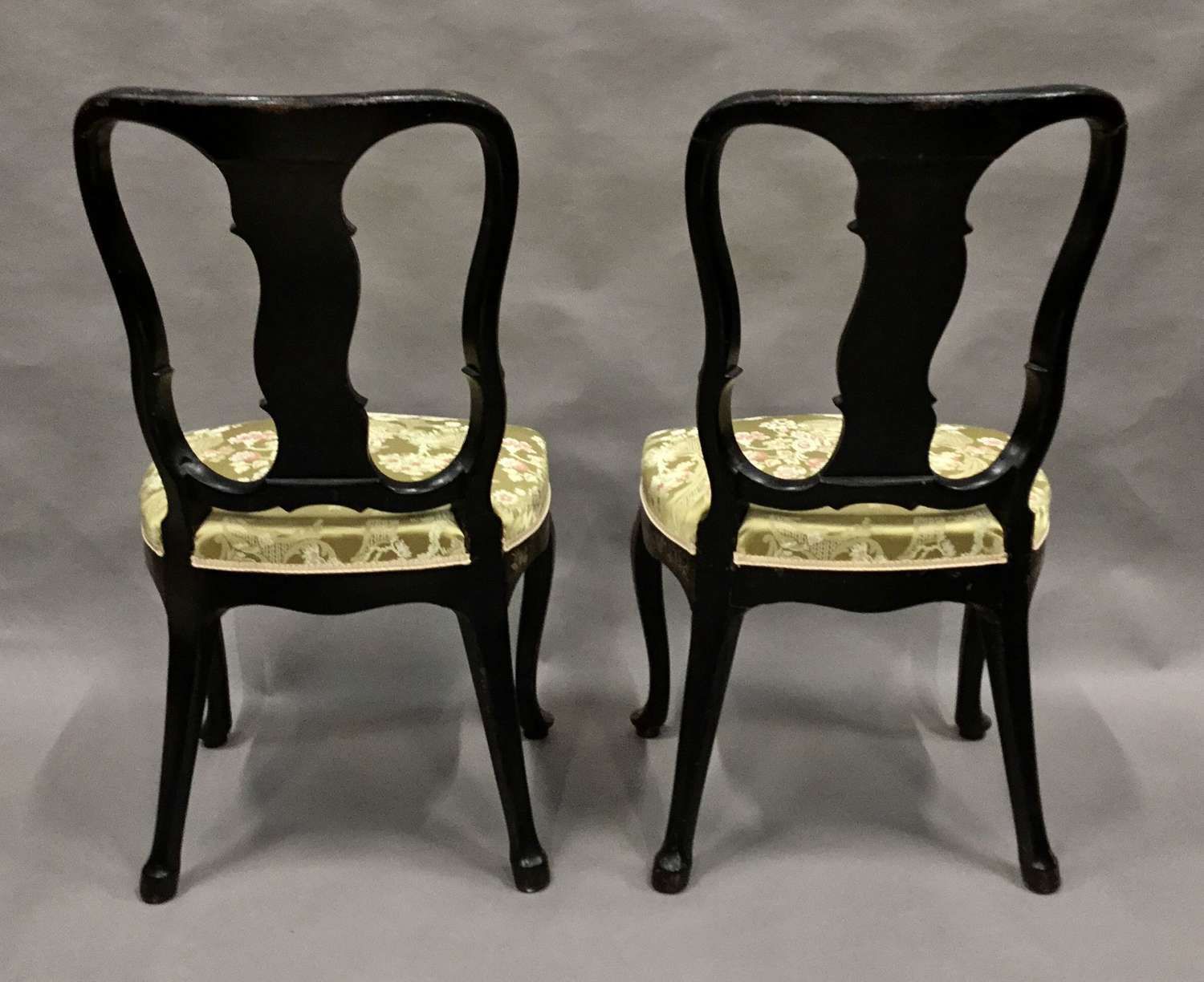 Stylish Late C18th Pair Of Dutch Lacquered Side Chairs photo buy
